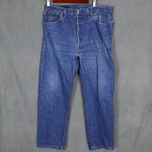 Vintage Levis 501 Jeans Mens 38x30 Fits 36x29 Blue Made in USA 90s Classic Denim
